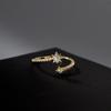 925 Silver Zircon Star Adjustable Rings For Women High Quality Jewelry Accessories Jewellery Argent 925