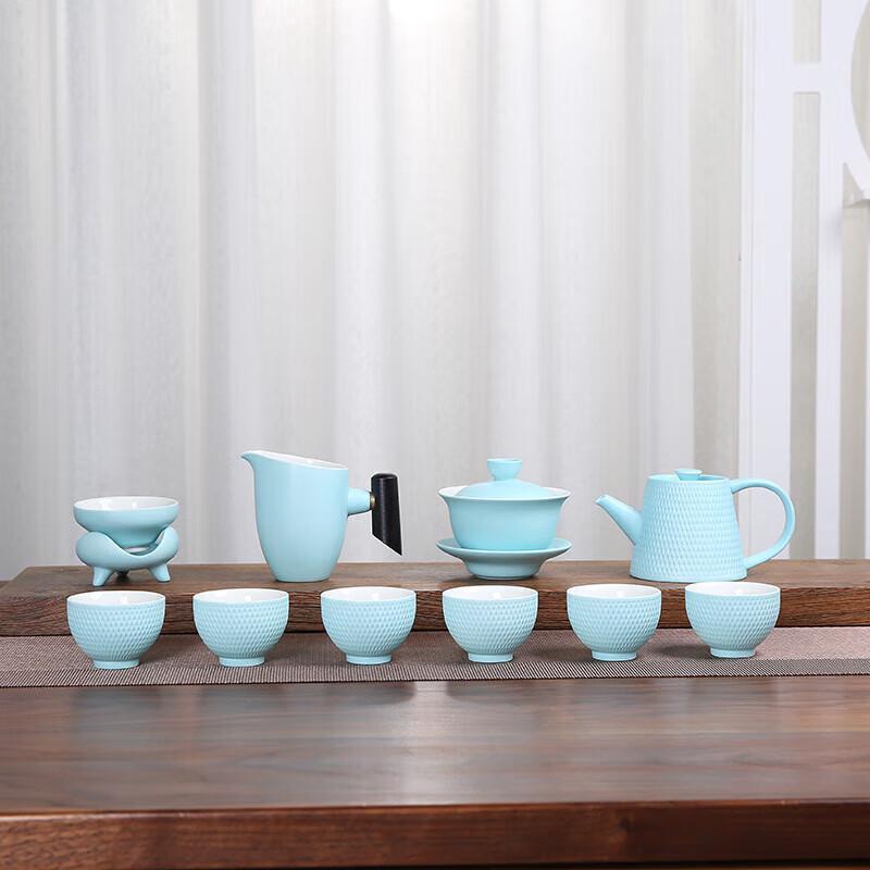 Stone Glaze Ceramic Tea Set (3D Pot)