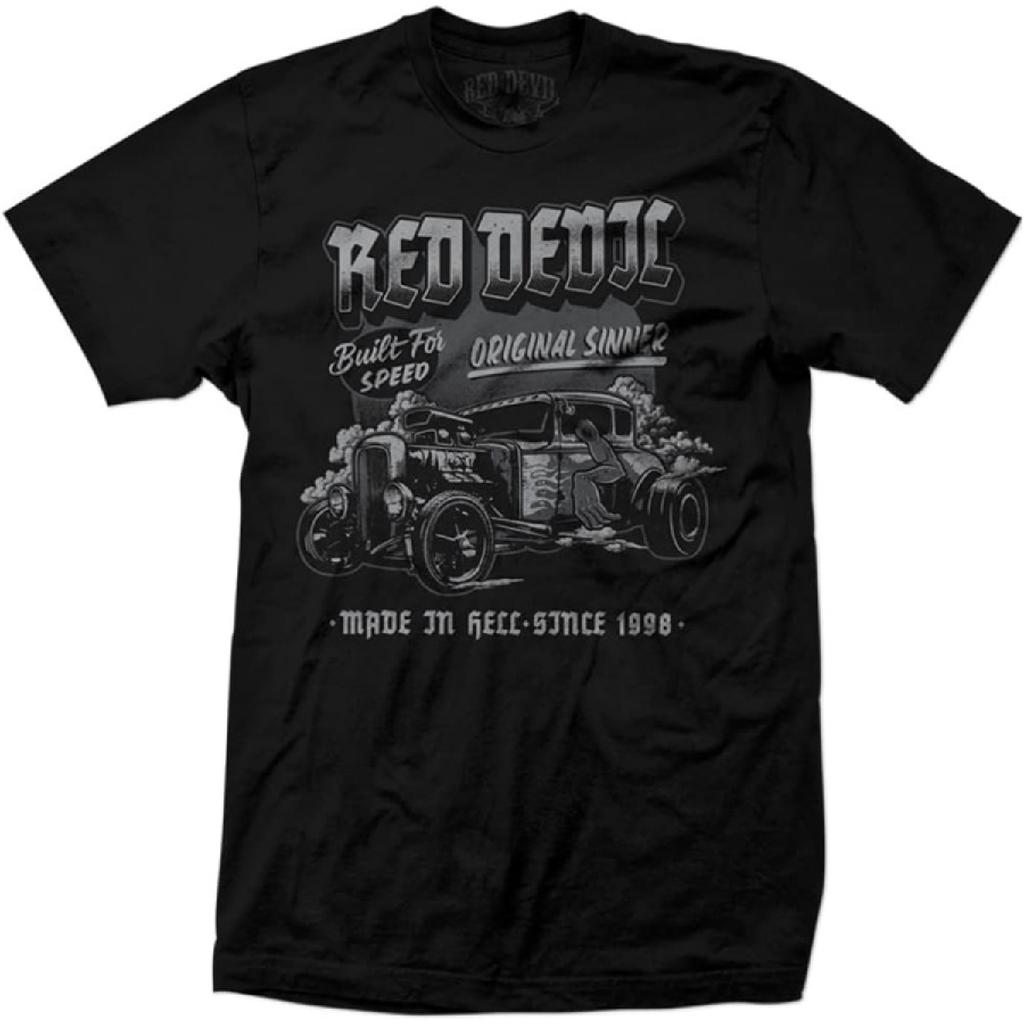 RED DEVIL CLOTHING Reaper Front Print T-Shirt