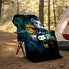 1pc OCTONAUTS1 Theme Blanket - Digital Print, Polyester, Cozy for All Seasons, Perfect for Outdoor, Camping, and Travel