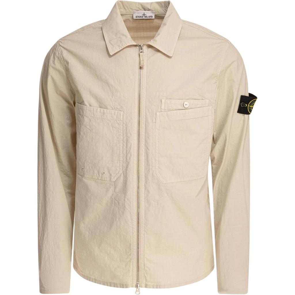 STONE ISLAND Куртка мужская с логотипом, на молнии, с длинным рукавом, хаки K1S151200012S0063-V0095