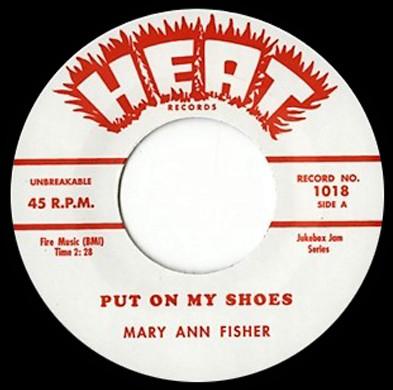 7-дюймовая пластинка MARY ANN FISHER - Put On My Shoes / Wild As You Can B 1018 Heat 2011 UK Blues Used