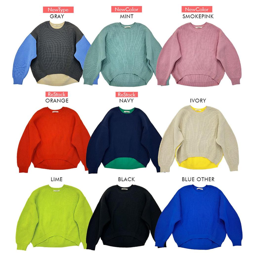 Женский картонный трикотажный свитер Yumetembo с трансформированными рукавами, 532703, синий