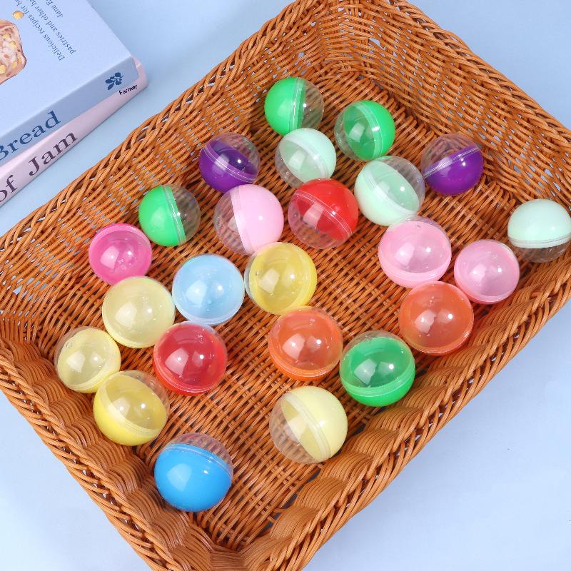 50PCS DIY Hollow Balls Plastic Ball Fillable Bauble Ornaments Home Party Gifts Box Decor Wedding Party Gifts