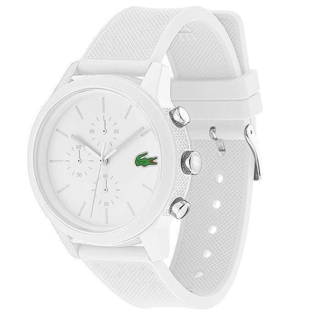 Lacoste 2010974 Белые силиконовые часы (Мужские/Женские)