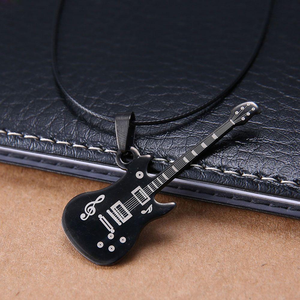 Trendy Guitar Music Sweater chain Pendant Necklaces Jewelry Fashion Accessories Clavicle Chain