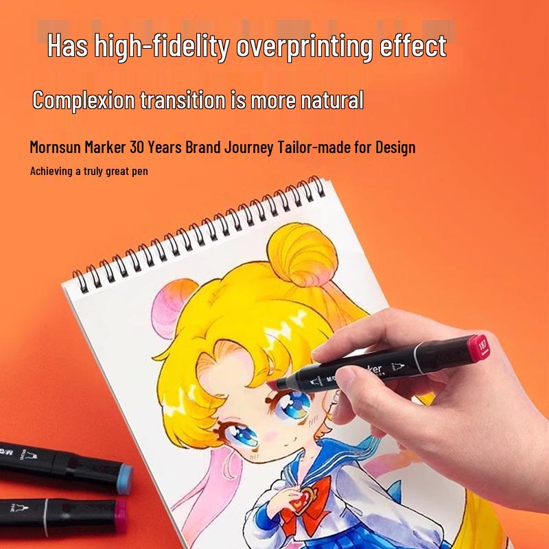 Набор двухсторонних маркеров на спиртовой основе для детей - Цветные акварельные ручки для рисования