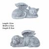 Gift Garden Design Pet Tombstone Sculpture Angel Dog Statue Cat Figurine Memorial Stone Ornaments