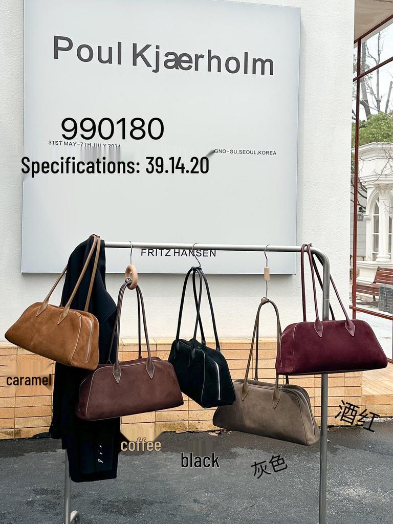 Французская ретро матовая сумка-тоут из коровьей кожи - 2024 Большая вместительная наплечная сумка-багет для женщин