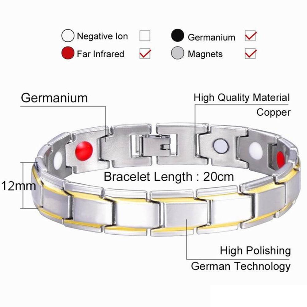 Fashion Men Women Magnetic Bracelet Health Energy Therapy Arthritis Jewelry