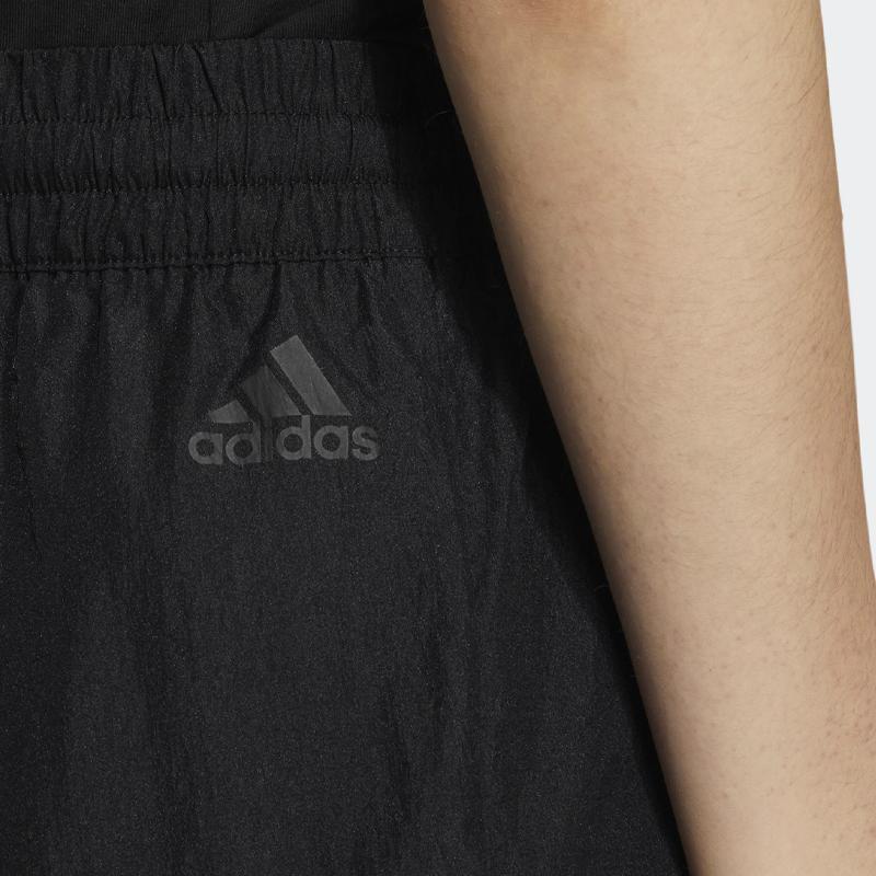 Adidas Однотонные полосатые эластичные спортивные брюки женские, черные, HM2616