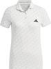 Женская белая рубашка-поло Adidas Golf HEAT.RDY BOS с жаккардовым узором
