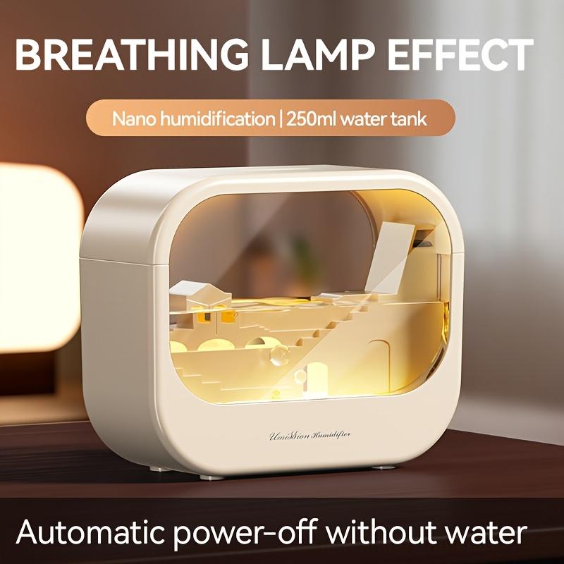Аромадиффузор-увлажнитель воздуха для комнаты, домашний увлажнитель, зарядка USB, с красочной подсветкой, автоматическое отключение, подходит для гостиных, спален