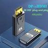 4K DisplayPort To HDMI-Compatible Adapter DP Male To Female HDMI-Compatible Converter 1080P Video for PC HDTV Laptop