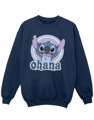 Толстовка с круглым вырезом для девочек Lilo And Stitch Ohana