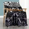 Harley-davidson Motorcycles Customize Your Name Blanket Lightweight Customizable Blanket Durable Comfort Throw For Living Room Seaside Picnics Nap