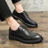 Fashion Men Dress Shoes Lace Up Oxfords Elegant Microfiber Leather Shoes For Men Formal Business Shoe Male Oxfords Shoes