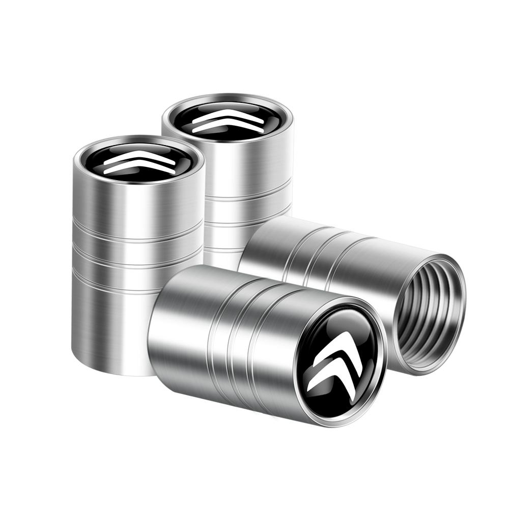 4 шт. Металлическая крышка-колпачок для ниппеля шины колеса автомобиля Для Citroen C4 Picasso Xsara C5 Aircross Cactus C1 C2 C3 C6 C8 Berlingo Jumpy