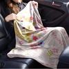 1pc Flannel Cute, MashumaroThrow Blanket, Cartoon Truck Pattern Printed Blanket, Warm Cozy Soft Blanket For Couch Bed Sofa Car Office Campin