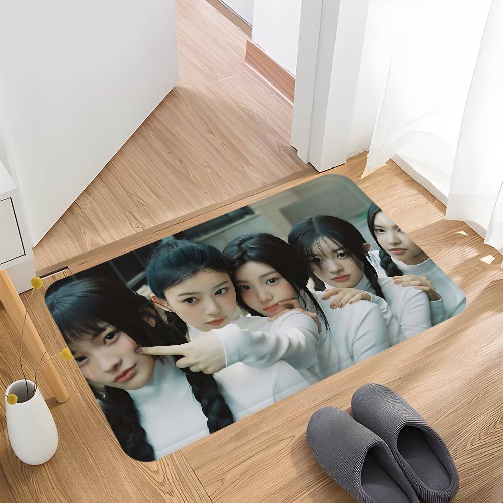 Kpop Group I-Illit Room Mats Anti-slip Absorb Water Long Strip Cushion Bedroon Mat Household Carpets