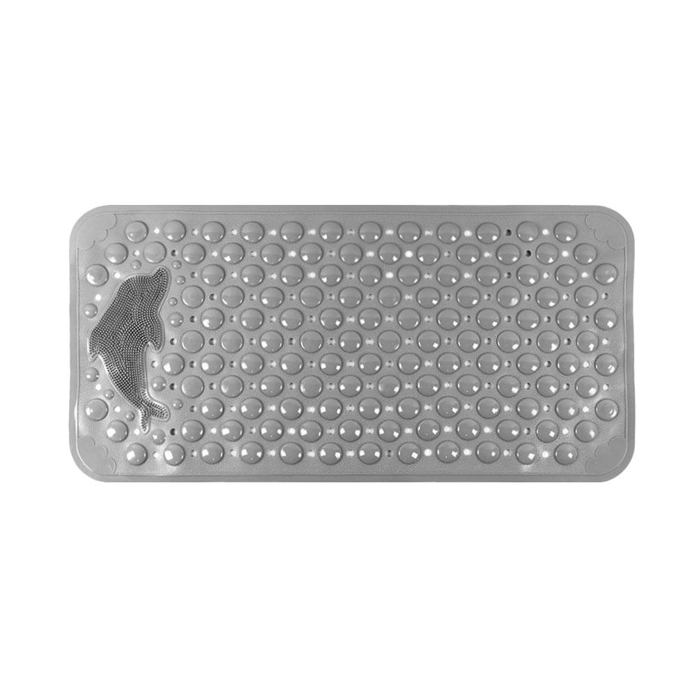 Silicone World Bathroom Anti-skid Mats PVC Shower Anti Fall Foot Mat Dolphin Massage Suction Cup With Drain Hole Floor Mat