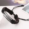 Men/Women Christian Wrap Catholic Leather Cuff Bangle Wristband "I Love JESUS" Religious Bracelet
