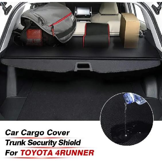 Rear Cargo Cover for 2010-2023 2024 Toyota 4Runner Retractable Trunk Cover Trunk Shielding Shade for 4Runner Accessories Cargo L