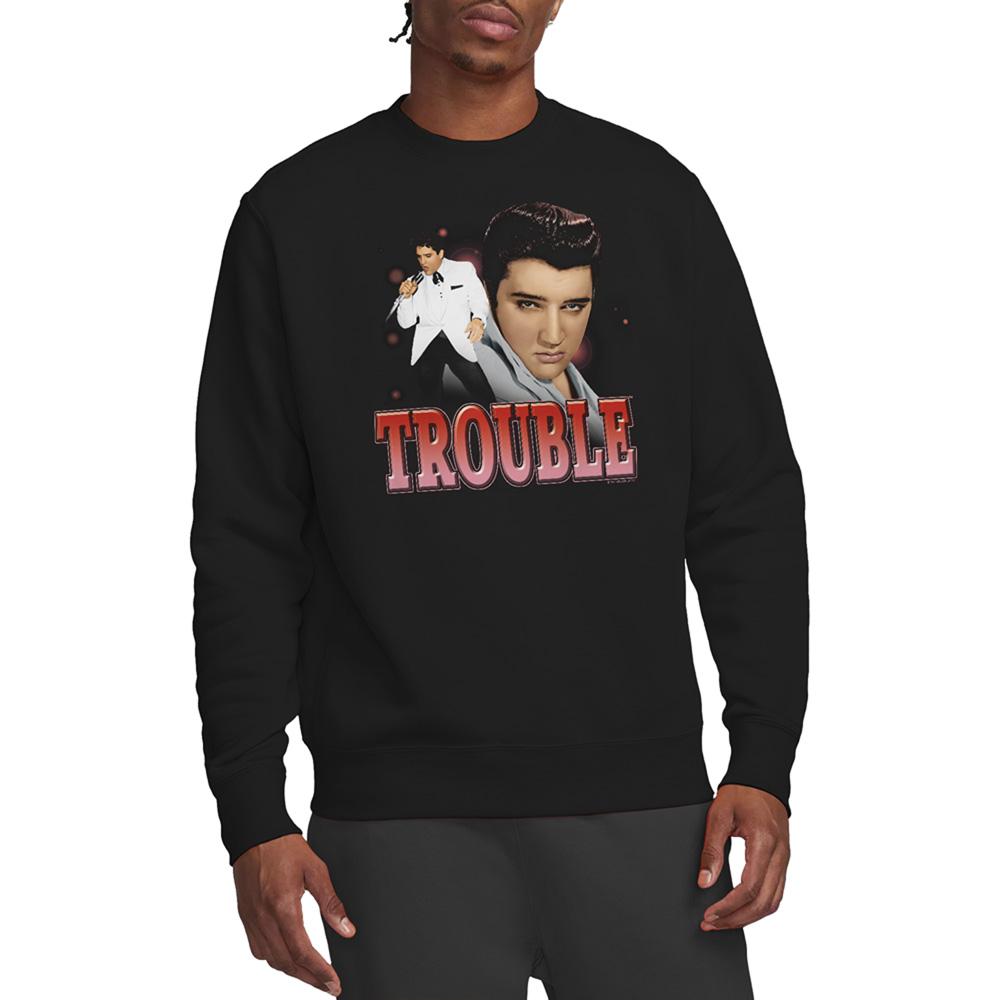 Elvis Presley Unisex Adult Trouble Sweatshirt