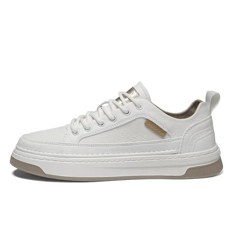 Fashion Luxury Casual Shoes Outdoor Men's Sneakers Tenis Masculino Skateboard Men Shoes Brand Genuine Leather Suede Flats Men 2024