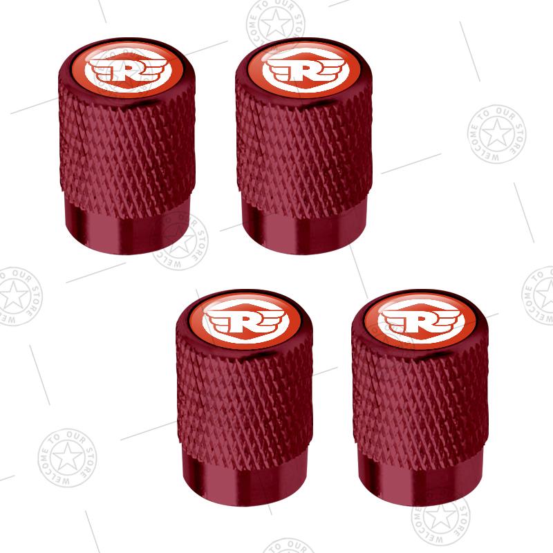 4pcs For Royal Enfield Himalayan 411 400 Bullet/Meteor/Classic 350 500 Logo Motorcycle Wheel Tire Valve Caps Air Stem Aluminum