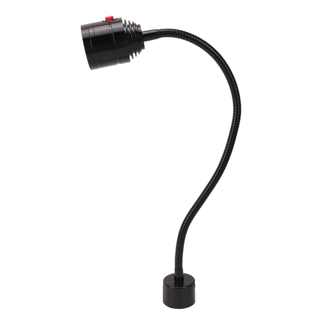 Светодиодная лампа для станка с магнитным основанием, гибкая гусиная шея, 900 лм, металлическая светодиодная лампа для станка