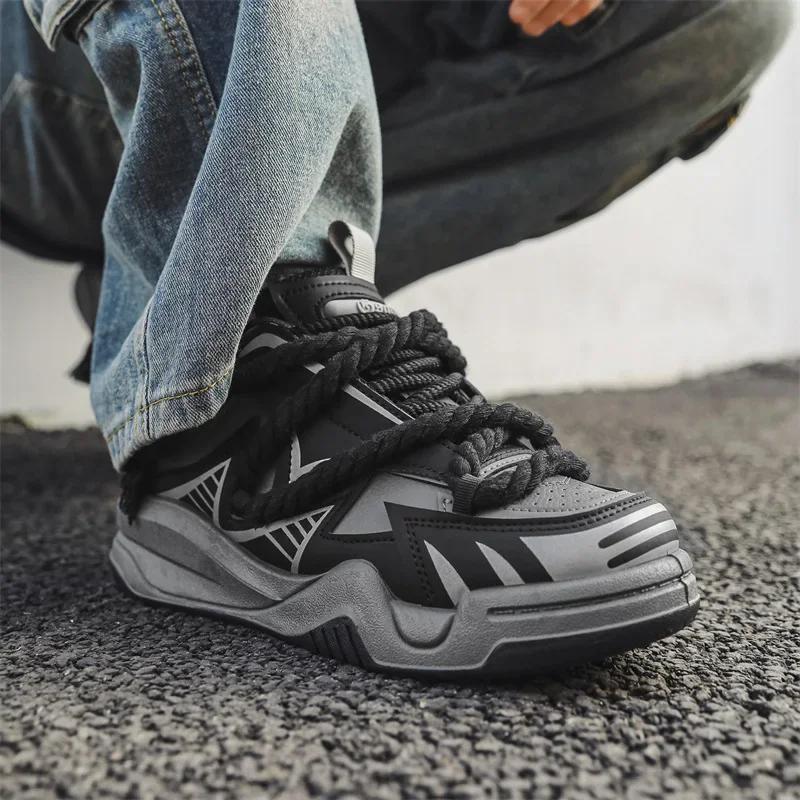 Модные кроссовки, мужская спортивная обувь, оранжевые массивные кроссовки, женская повседневная теннисная обувь, размер плюс 41 42, ретро-обувь для сноуборда, женская