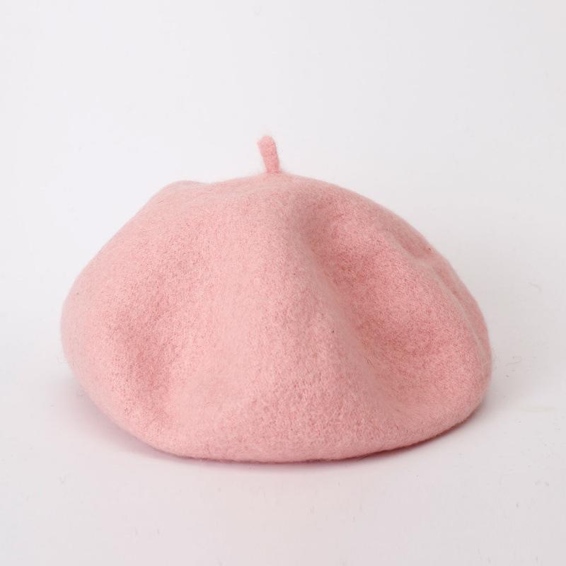 Берет Осень Зима Женский Тыква Бутон Шляпа Повседневная Шерстяная Теплая Шляпа