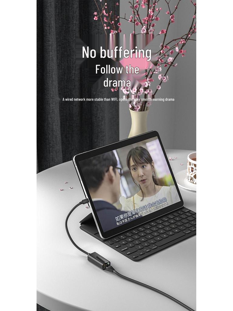 Сетевой USB-адаптер для ноутбуков Huawei, Apple, настольных компьютеров, RJ45, Nintendo, 100 Мбит/с / 1000 Мбит/с