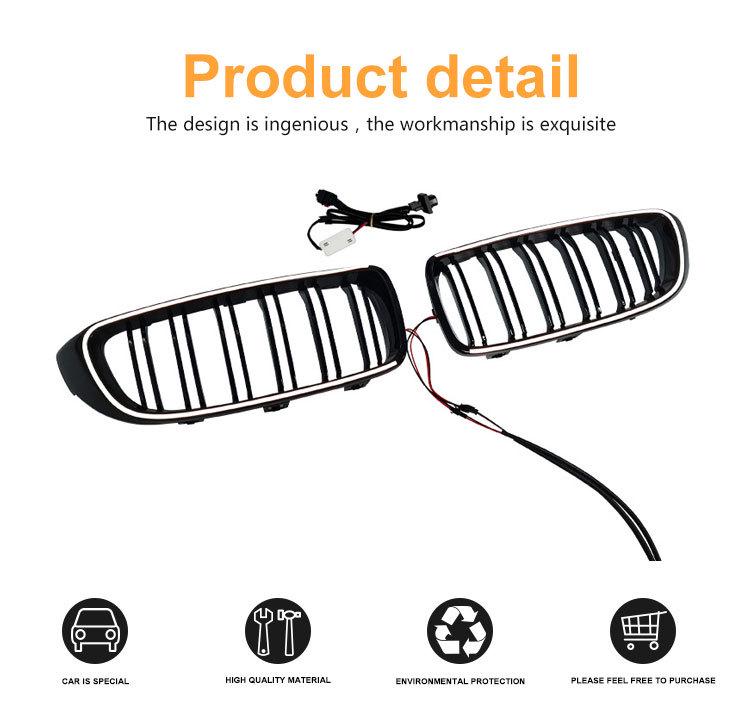 BMW 4 Series F32 Dual-Line LED Grille Replacement with Illuminated Front Face