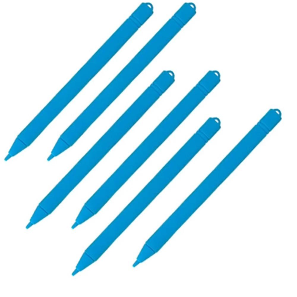 6 шт. Разноцветная ручка для графического планшета, Детский подарок, Рисовальный карандаш, ЖК-планшет для письма, Стилус, Доска для граффити