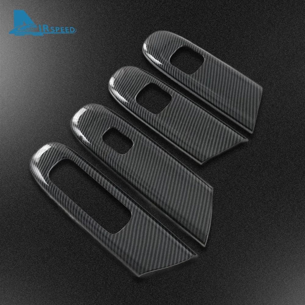 Для Mercedes Benz C Class W206 2022 2023 углеродное волокно ABS автомобильный переключатель подъема окна кнопка панели крышка внутренняя отделка