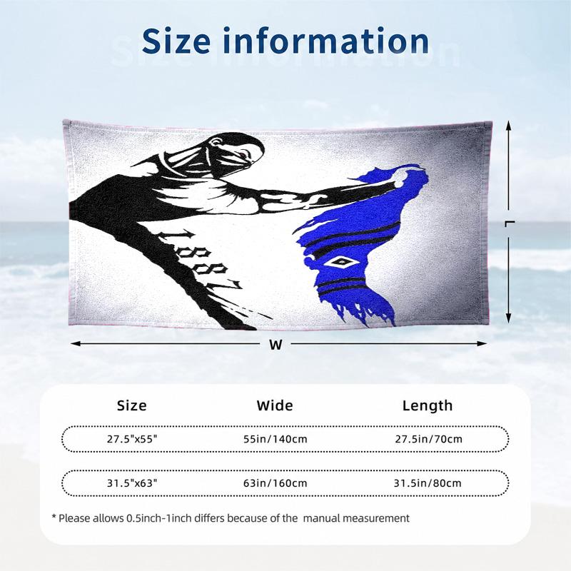 Hamburger SV Microfiber Beach Towel Quick Dry Sand Free Lightweight Beach Towels for Travel Swimming Camping