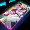 RGB LED Светящаяся коврик для мыши Arknights Endfield Yvonne Клавиатурный коврик Крутой HD Печать deskmat Органайзеры для стола Аксессуары для ПК-гейминга