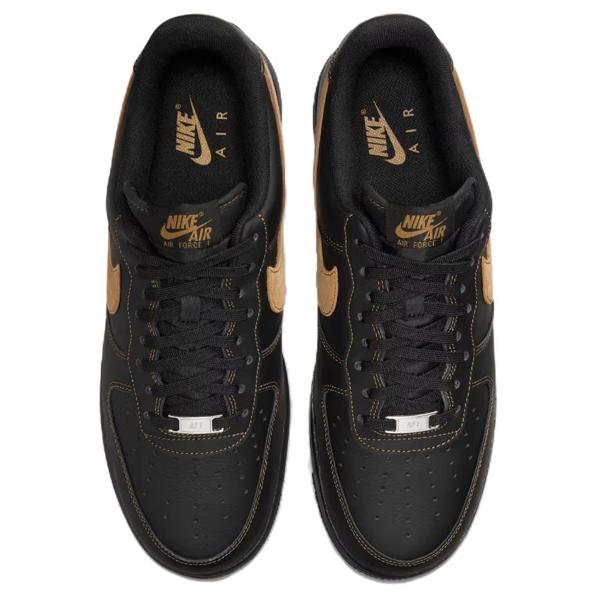 Nike Air Force 1 Противоскользящие Износостойкие Низкие Кеды для Скейтборда Унисекс Черные Кроссовки HQ2037-003