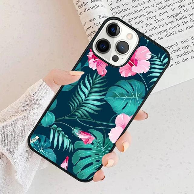 Тропический узор Алоха с Гибискусом Чехол для Телефона для iPhone 17 Air 16 15 11 13 14 Pro Max 12 Plus Max Fundas