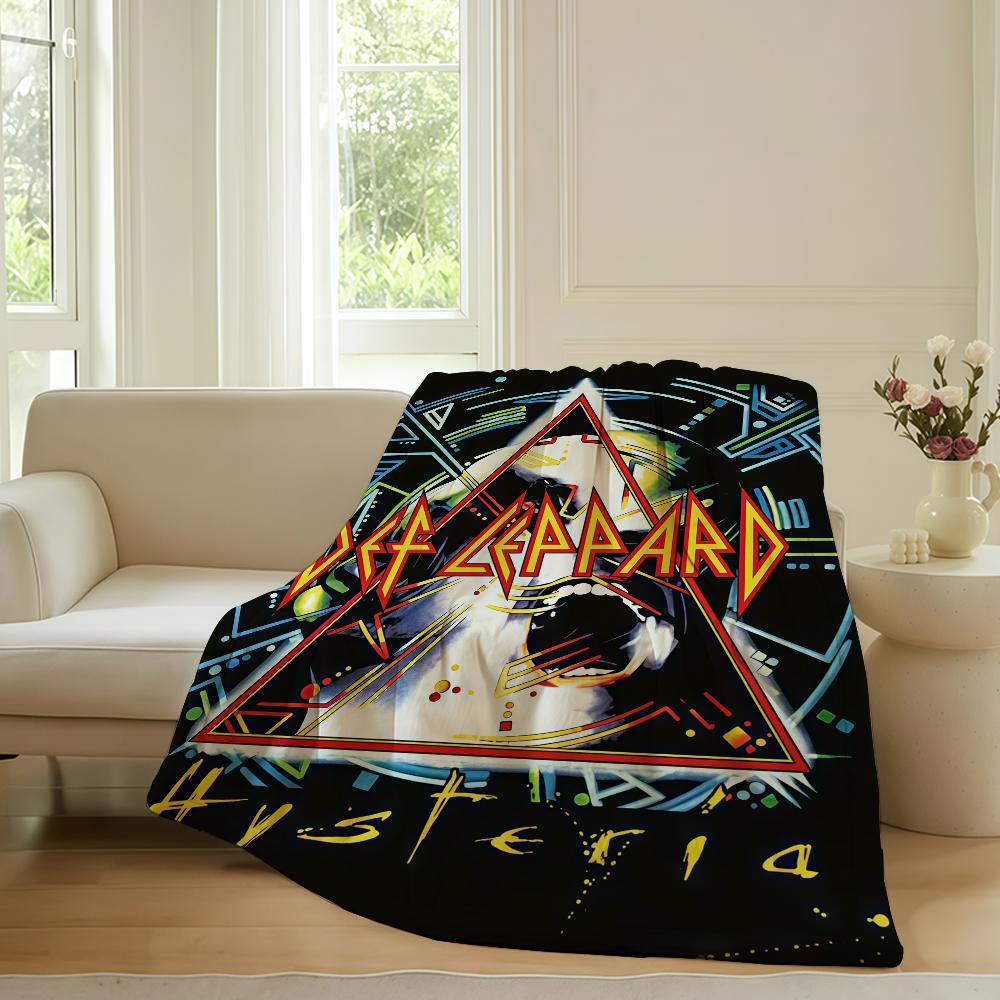 Rock band D-defleppardS Blanket For Sofa Office Bed Plane Travel Sleep Read Relax Camping Soft And Warm