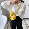 Contrast Color Cartoon Duck Bag PU Leather Crossbody Bag Fashion Duck Shape Bag  Girls