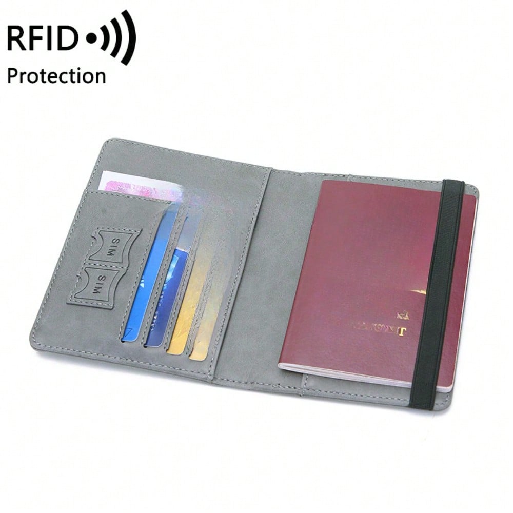 RFID-сумка для паспорта от кражи, простая и модная многофункциональная сумка для удостоверений личности, держатель для паспорта для путешествий за границу