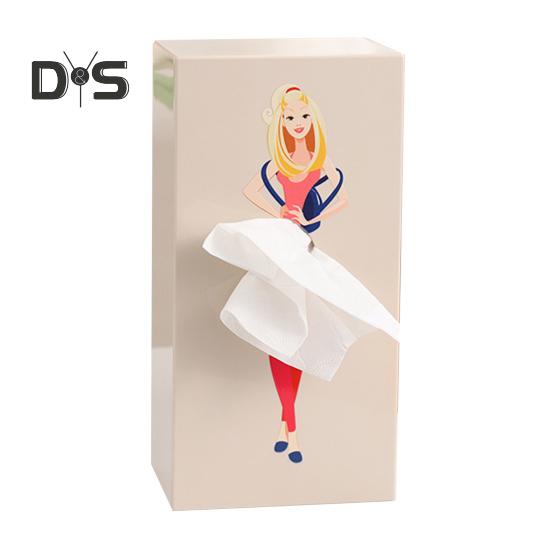 Face Towel Container Storage Box Large Capacity Dustproof Desktop/Wall-Mounted Tissue Storage Bin Paper Dispenser Decoration