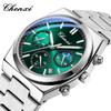 New Men Watches Steel Strap Quartz Business Wristwatch Chronograph Luminous Clock Luxury Chronograph Watch for Men