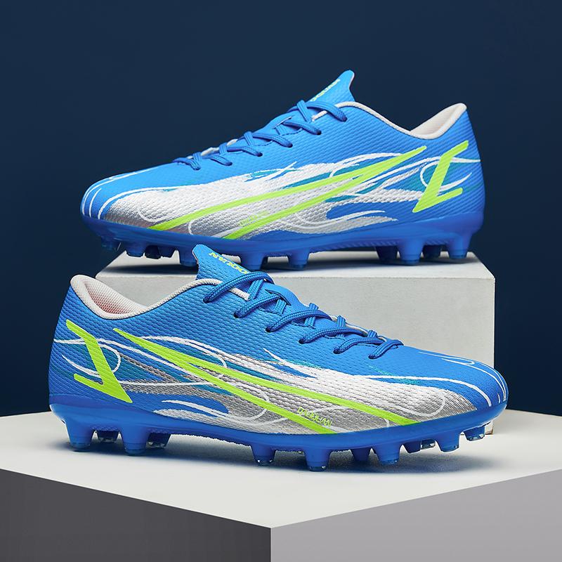 Fashion Men's Soccer Shoes FG/TF Non-Slip Turf Soccer Cleats Training Shoes Ultralight Outdoor Sneakers Athletic Low Top Football Boots