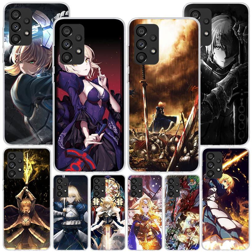Чехол для телефона Fate Zero Stay Night Saber для Samsung Galaxy A17 A37 A57 A16 A26 A36 A56 A15 A14 A13 A55 A54 A53 A35 A34 A33 A25 A24