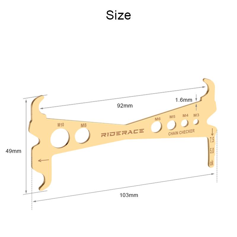 Индикатор износа велосипедной цепи, инструмент для ремонта цепи горного велосипеда из нержавеющей стали, измерительная линейка для велосипедных цепей
