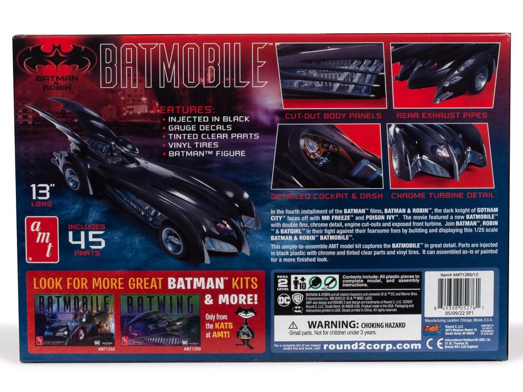 Amt AMT Batman Robin Batmobile масштабная пластиковая модель AMT1295 литье цвет и 1/25